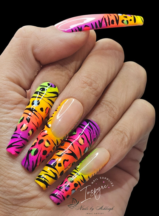 Glow neon pigment tower