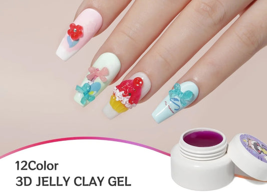 Non stick 3D jelly clay gel