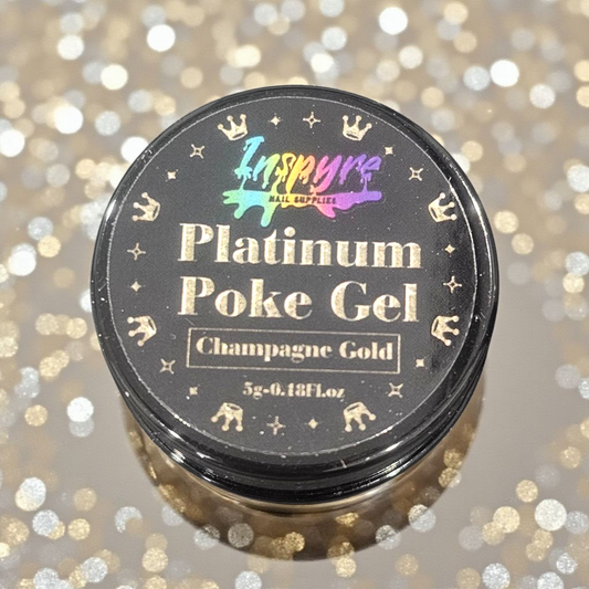 Platinum champagne gold poke gel