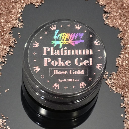 Platinum rose gold poke gel